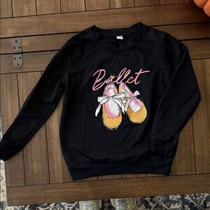 Black Ballet Graphic Sweatshirt